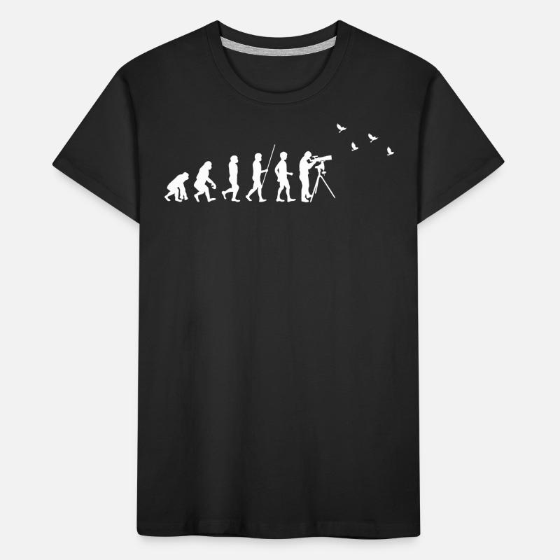 Observation des oiseaux - Observation des oiseaux - Evolution - fun T-shirt bio Premium Enfant