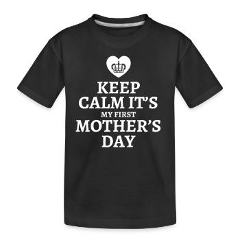 Mothers Day - Kids' Premium Organic T-Shirt - black - Front