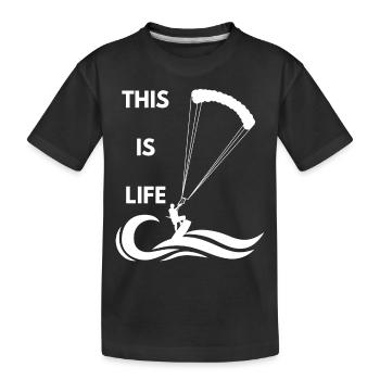Kitesurf - Kitesurf - Kitesurf - Cadeau - T-shirt bio Premium Enfant - noir - Devant