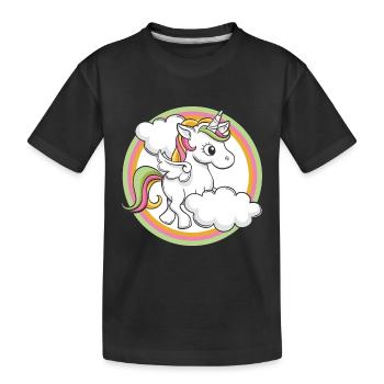 Licorne - Licorne - T-shirt bio Premium Enfant - noir - Devant