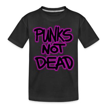 punks not dead - Kids' Premium Organic T-Shirt - black - Front
