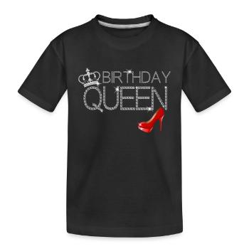 Anniversaire Queen Diamonds Heels Crown Queen - T-shirt bio Premium Enfant - noir - Devant
