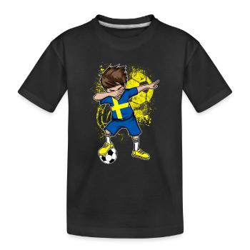 Équipe nationale de la  en Suède - T-shirt bio Premium Enfant - noir - Devant