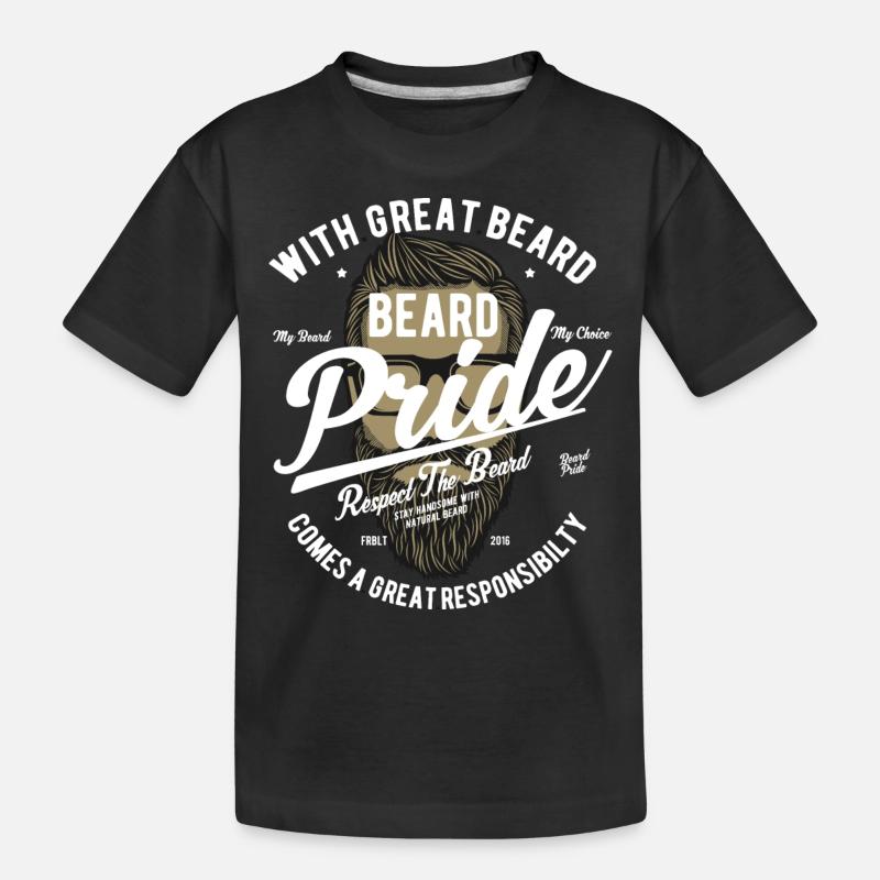 Barbe Pride 2 - T-shirt bio Premium Enfant - noir