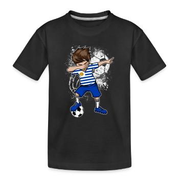 Uruguay national team Dab boy - Kids' Premium Organic T-Shirt - black - Front