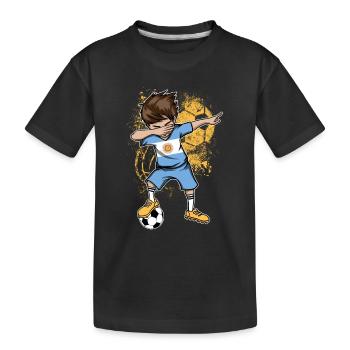  de l'Argentine Coupe du monde - T-shirt bio Premium Enfant - noir - Devant