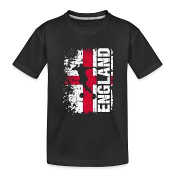 Équipe nationale de football de l'Angleterre - cadeau - T-shirt bio Premium Enfant - noir - Devant