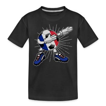 Football Dabbing France Équipe France Coupe du Monde - T-shirt bio Premium Enfant - noir - Devant