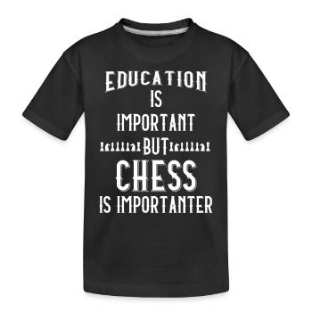 Echecs - Echecs - Echecs - Education - T-shirt bio Premium Enfant - noir - Devant