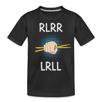 Batteur batteur - Paradiddle - propre groupe - T-shirt bio Premium Enfant - noir - Devant