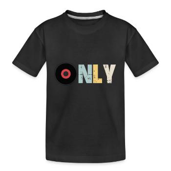 Vinyle seulement - T-shirt bio Premium Enfant - noir - Devant