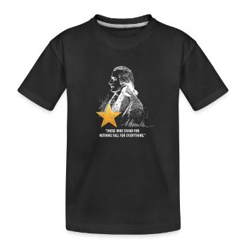 Alexander Hamilton US Founding Father - Kids' Premium Organic T-Shirt - black - Front