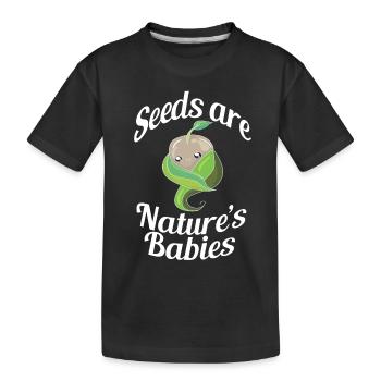 Natur Erde Klima Bäume Leben Baum Mutter Erde lebe - Kinder Premium Bio T-Shirt - Schwarz - Vorne