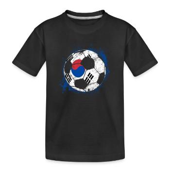 Corée du Sud Corée Coupe du Monde maillot - T-shirt bio Premium Enfant - noir - Devant