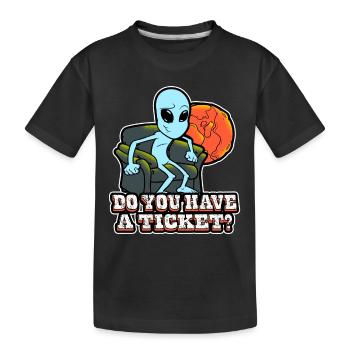 Avez-vous un billet étranger - T-shirt bio Premium Enfant - noir - Devant