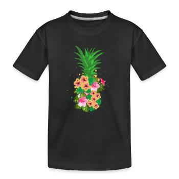 ananas - T-shirt bio Premium Enfant - noir - Devant