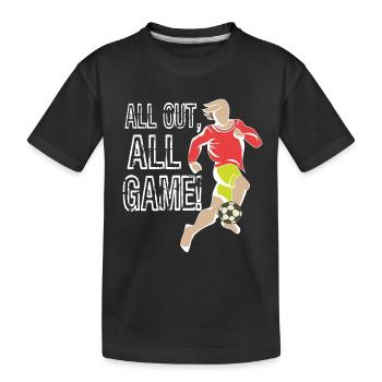 Allemagne Germany Football Drapeau Adler Nation Ne - T-shirt bio Premium Enfant - noir - Devant