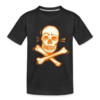 Dead Pirate Skull - T-shirt bio Premium Enfant - noir - Devant