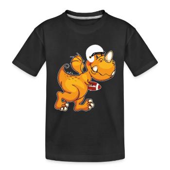 Football américain - T-shirt bio Premium Enfant - noir - Devant