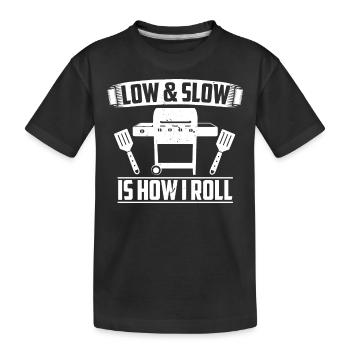 BBQ Grill - Kinder Premium Bio T-Shirt - Schwarz - Vorne