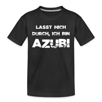 AZUBI Auszubildender Lehrling Geschenk T-Shirt - Kinder Premium Bio T-Shirt - Schwarz - Vorne