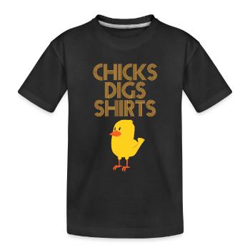 Küken - Chicks - Hemd - T-Shirt - Geschenk - Kinder Premium Bio T-Shirt - Schwarz - Vorne