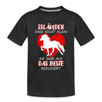 Islandais, islandais, cheval isi, cheval, poney - T-shirt bio Premium Enfant - noir - Devant