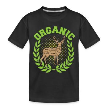 Chasse biologique - T-shirt bio Premium Enfant - noir - Devant