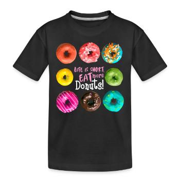 Donuts - T-shirt bio Premium Enfant - noir - Devant