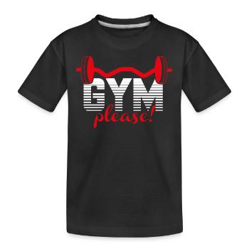 Gym Fitness - T-shirt bio Premium Enfant - noir - Devant