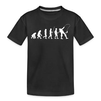 Pêche - Pêche - Pêche - Pêche - Pêche - Evolution - T-shirt bio Premium Enfant - noir - Devant