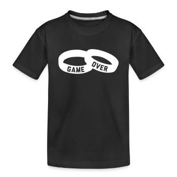 Game Over Wedding - Kinder Premium Bio T-Shirt - Schwarz - Vorne