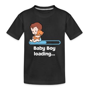 Bébé Bébé Ventre Grossesse Parent Enceinte - T-shirt bio Premium Enfant - noir - Devant