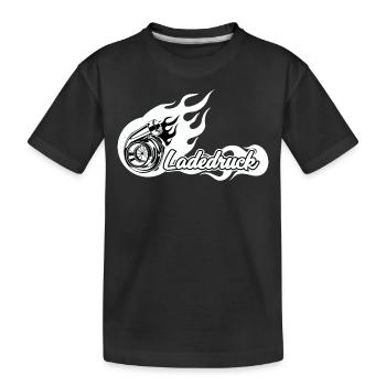 Pression de suralimentation turbo Tuner T-shirt turbocompresseur Gechenk - T-shirt bio Premium Enfant - noir - Devant