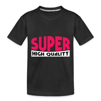 Super bon cadeau cool - T-shirt bio Premium Enfant - noir - Devant
