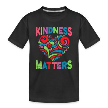 Kindness Matters - love heart kids - T-shirt bio Premium Enfant - noir - Devant
