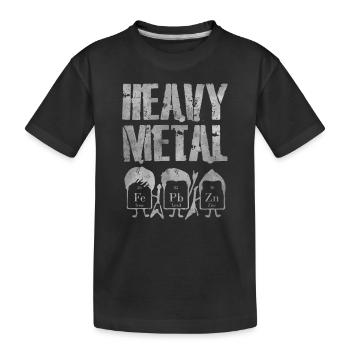Element Génie Heavy Metal Chimie Tableau périodique - T-shirt bio Premium Enfant - noir - Devant