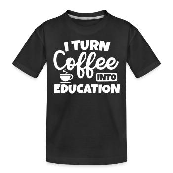professeur - T-shirt bio Premium Enfant - noir - Devant