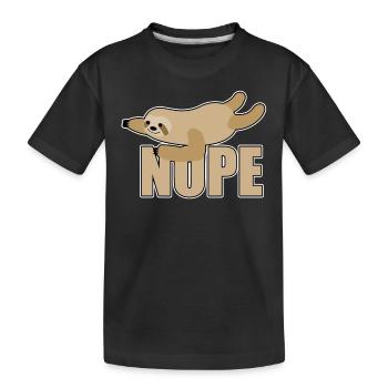 Paresseux paresseux Time Out - T-shirt bio Premium Enfant - noir - Devant