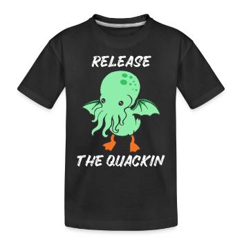 Release the Quackin Canard de bain - T-shirt bio Premium Enfant - noir - Devant