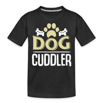 chien - T-shirt bio Premium Enfant - noir - Devant
