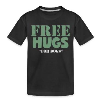 chien - T-shirt bio Premium Enfant - noir - Devant