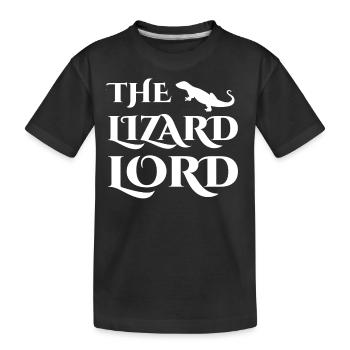 Echse - Echsen - Echsenbesitzer - Lord - Geschenk - Kinder Premium Bio T-Shirt - Schwarz - Vorne