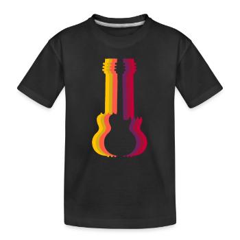 guitar - Kids' Premium Organic T-Shirt - black - Front