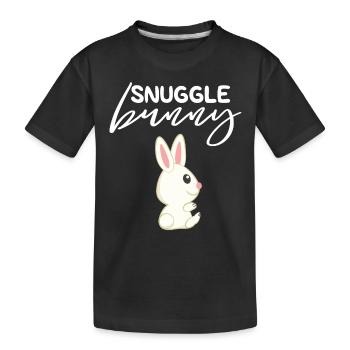 Rabbit - Rabbit - Rabbit owner - Cuddly rabbit - Kids' Premium Organic T-Shirt - black - Front