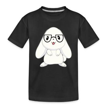 Bunnies - Bunny - Bunny Owner - Cute - Gift - Kids' Premium Organic T-Shirt - black - Front