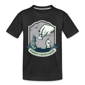 Toujours trois coups devant - Chess Sport Gift - T-shirt bio Premium Enfant - noir - Devant