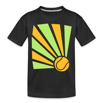explosion de tennis - T-shirt bio Premium Enfant - noir - Devant