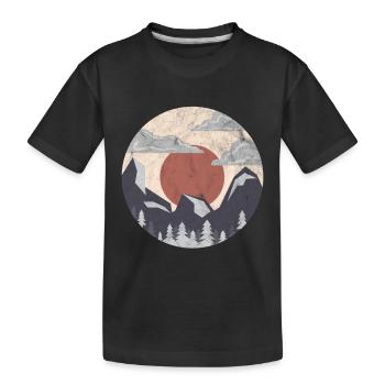 Chemise cadeau Circle Nature - T-shirt bio Premium Enfant - noir - Devant