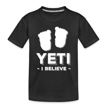 yeti - T-shirt bio Premium Enfant - noir - Devant